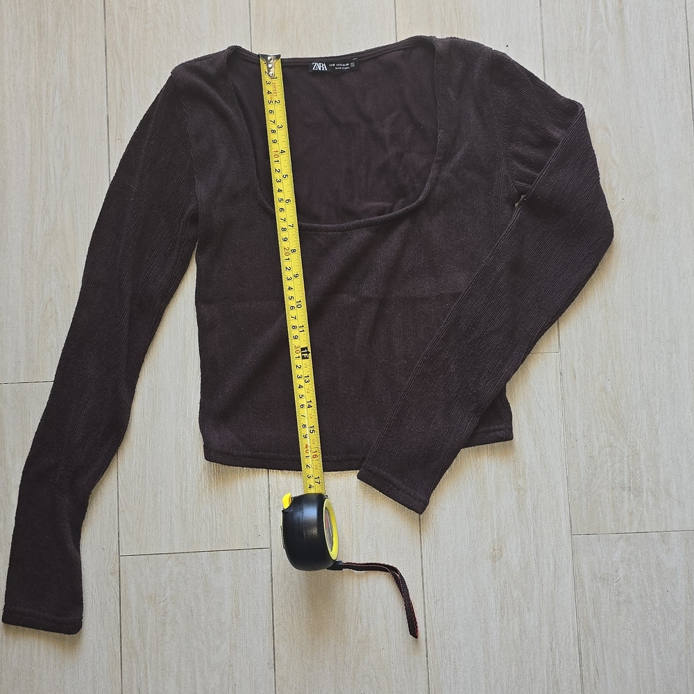 Zara Women's Black Long Sleeve Top